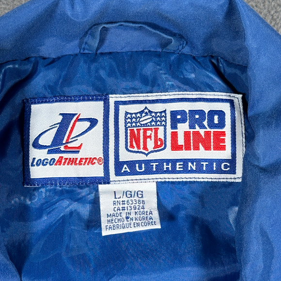 Vintage Indianapolis Colts Jacket Adult LARGE Blue Logo Athletic NFL Pro Line - Picture 7 of 13